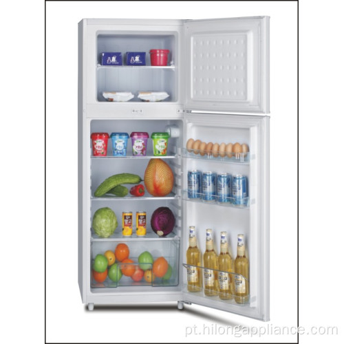 Refrigerador elétrico para cozinha com porta dupla